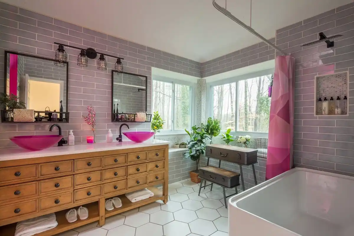 Bathroom renovation after water damage restoration in Bethesda