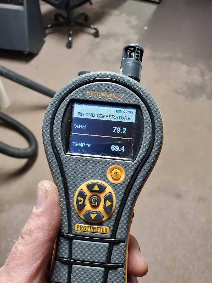 Moisture meter humidity assessment for Fire & Smoke Damage Restoration in Bethesda